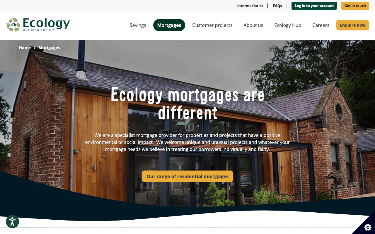 Ecology Building Society website
