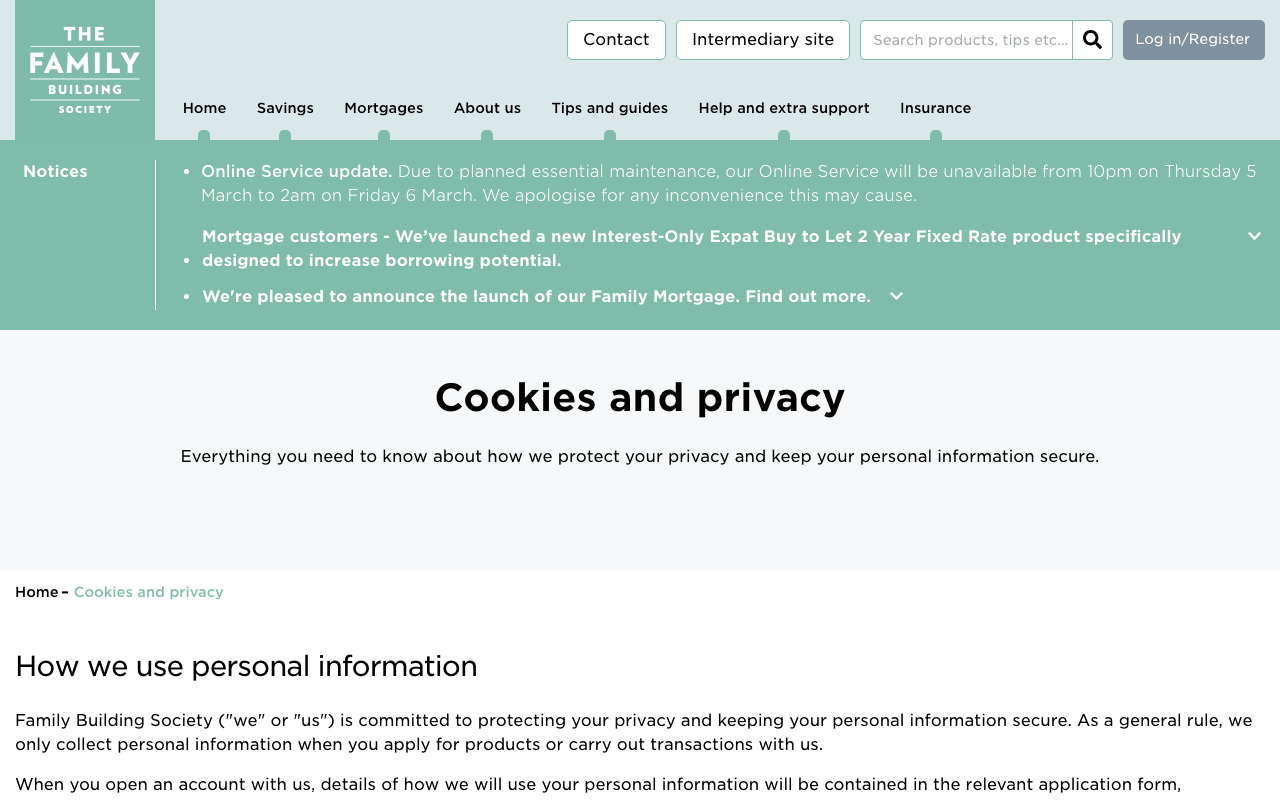Family Building Society website preview