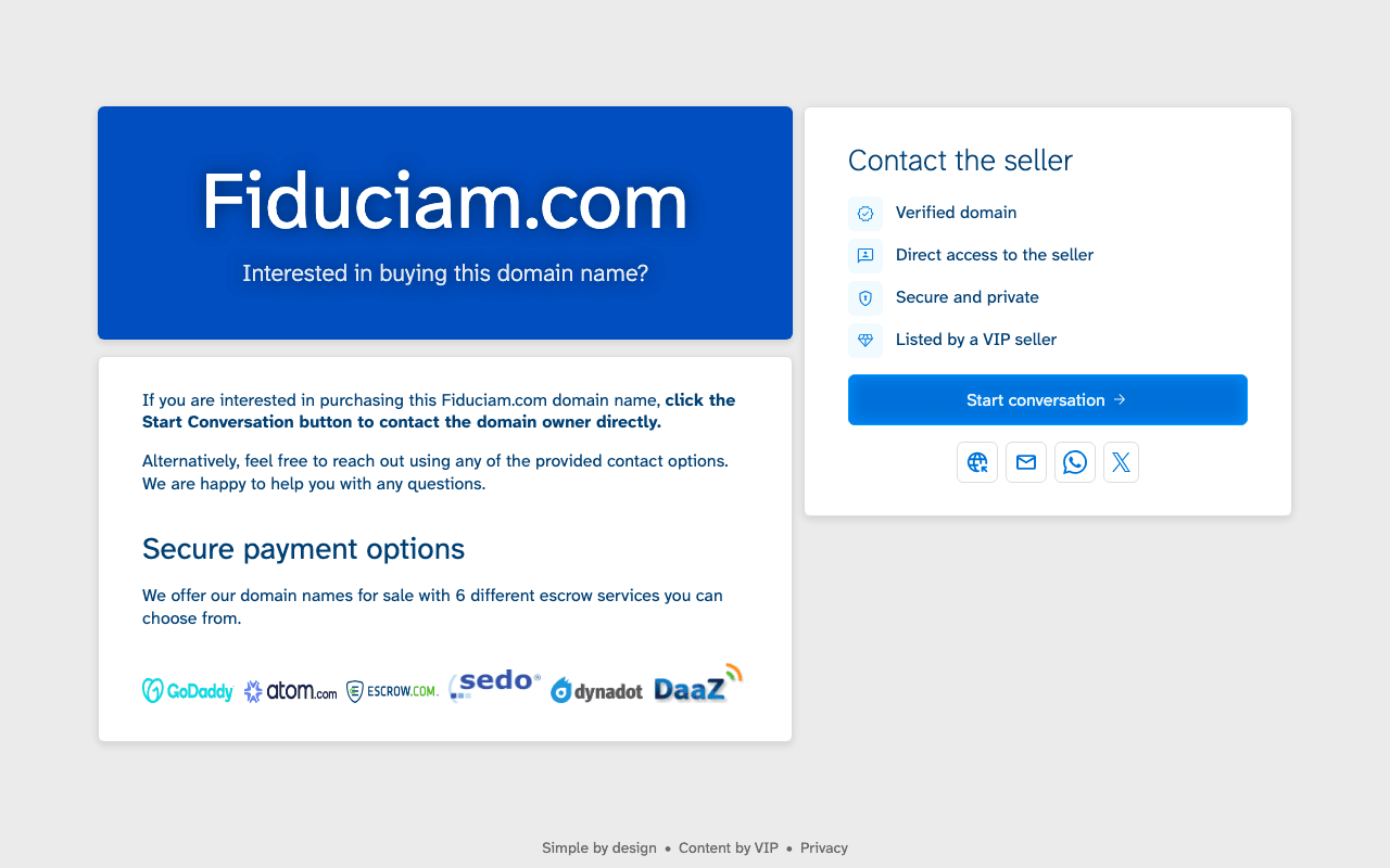 FIDUCIAM website preview