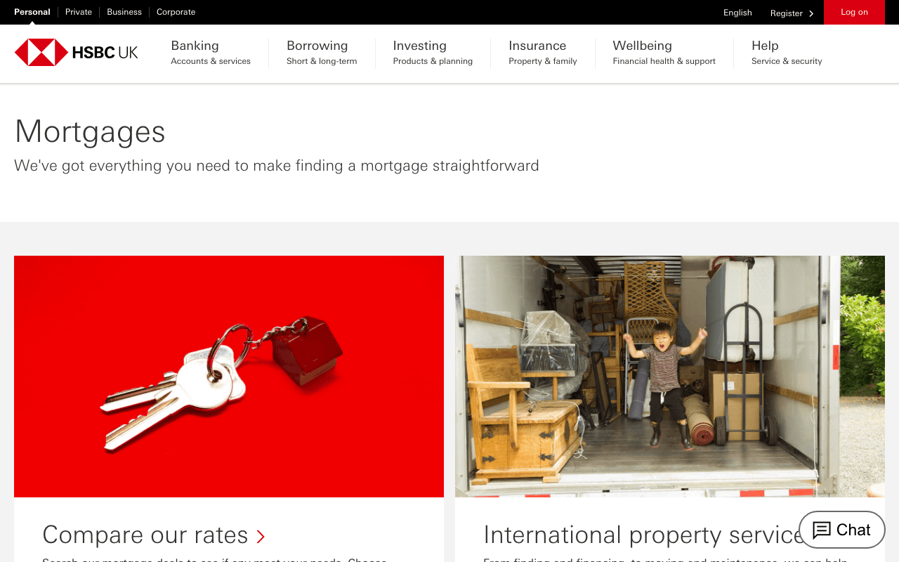 HSBC UK website