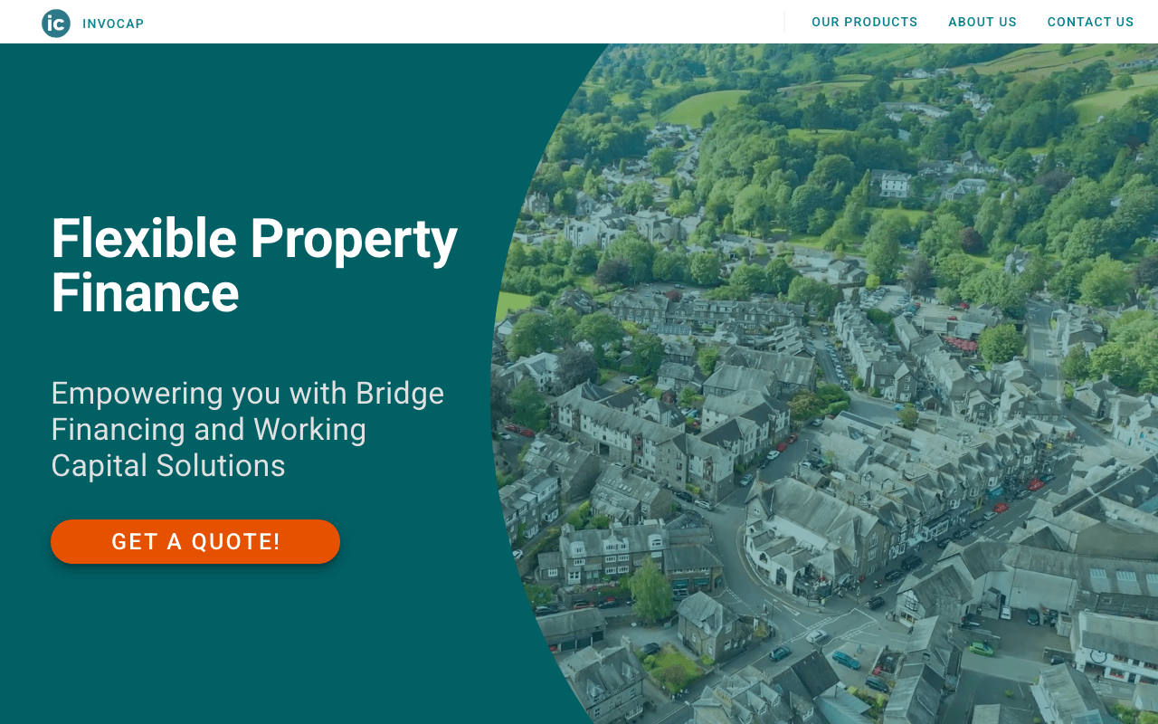 Invocap website preview