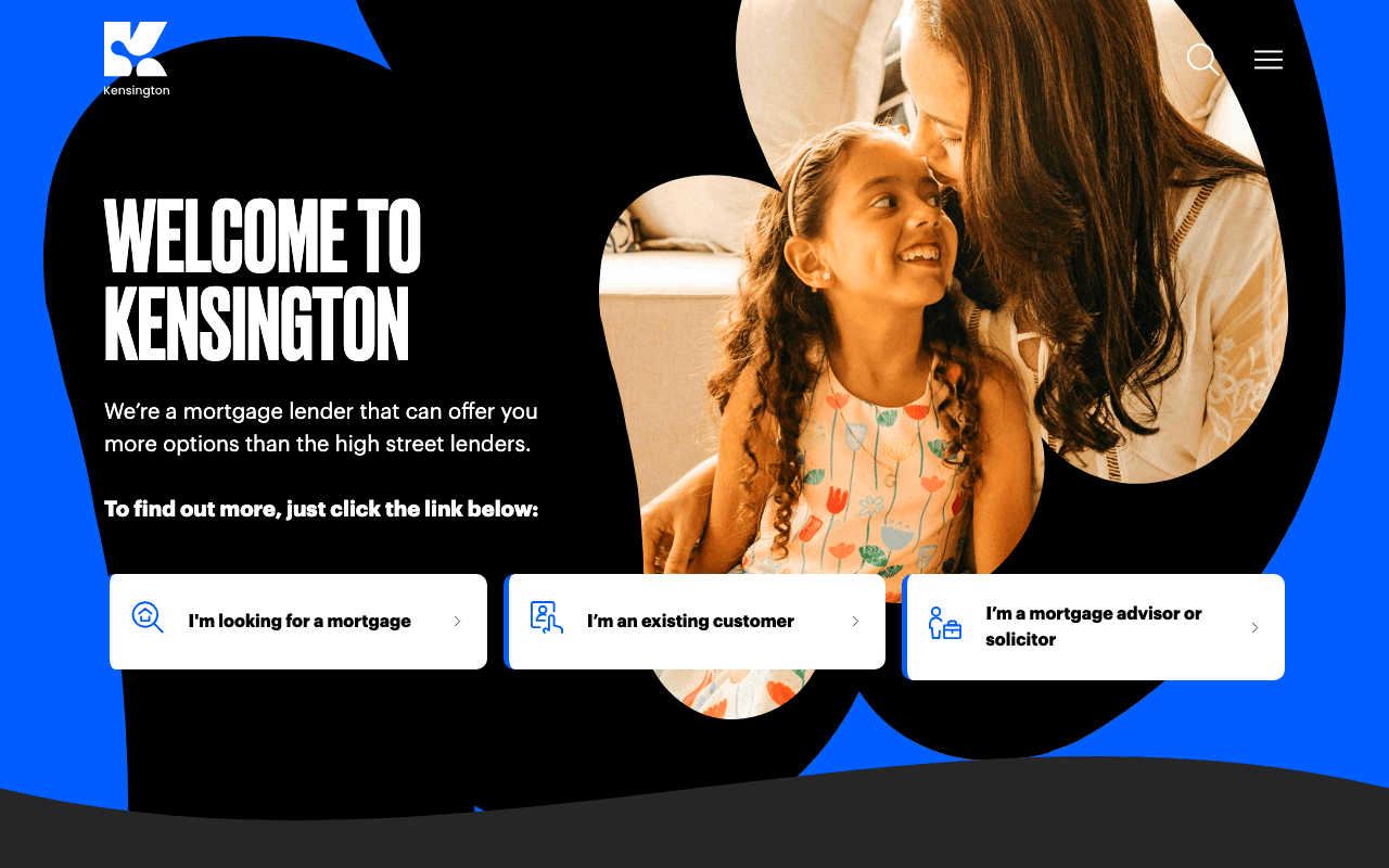 Kensington Mortgages website
