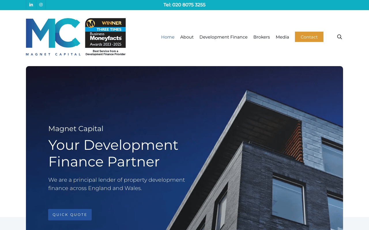 Magnet Capital website