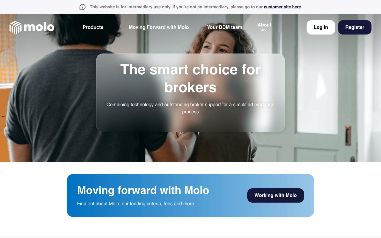 Molo Finance website