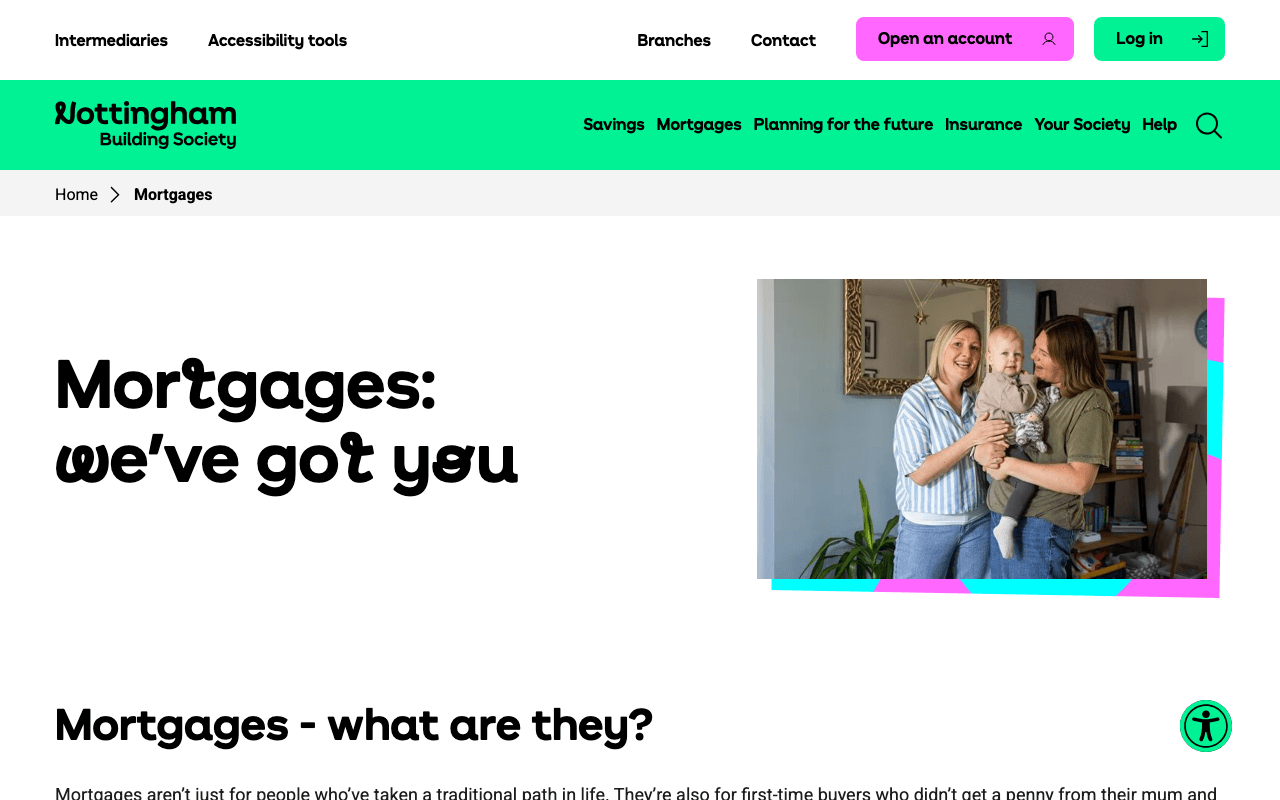 Nottingham Building Society website