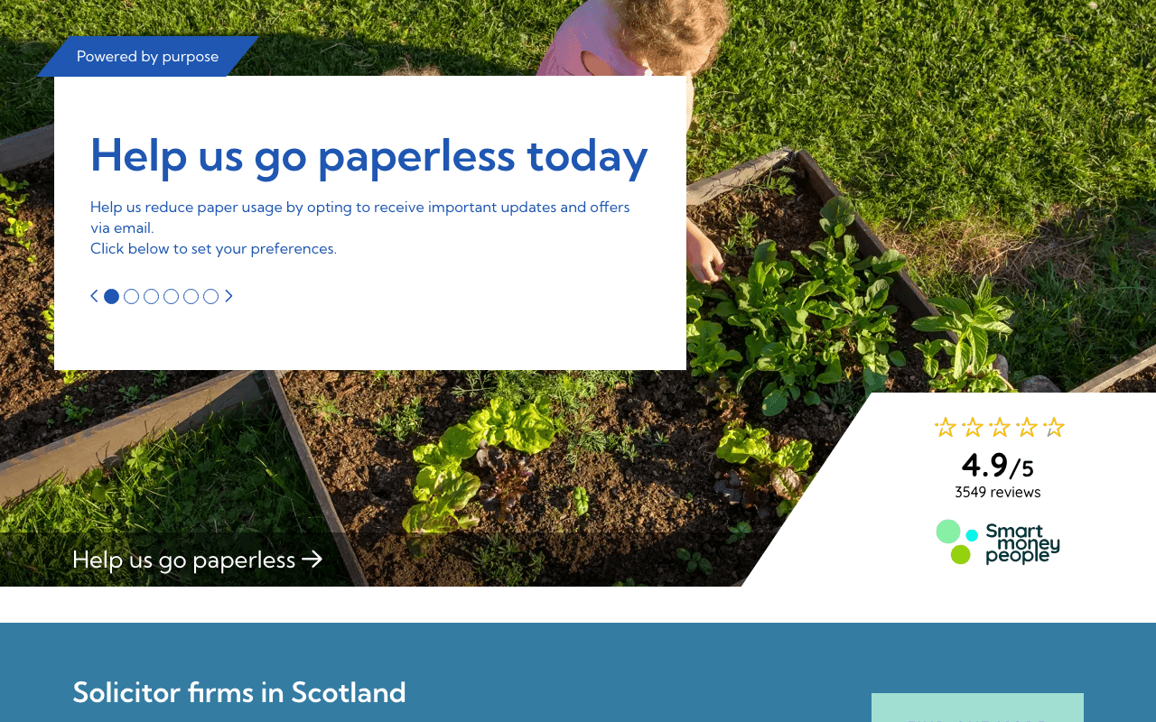 Scottish Building Society website preview