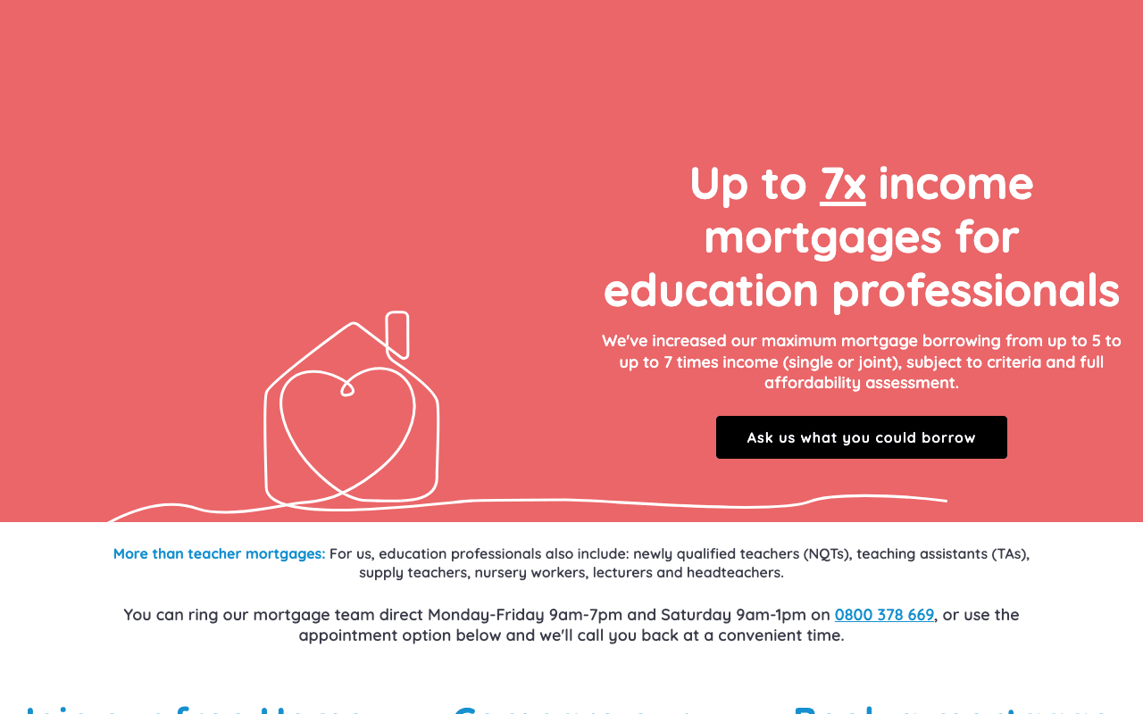 Teachers Building Society website preview