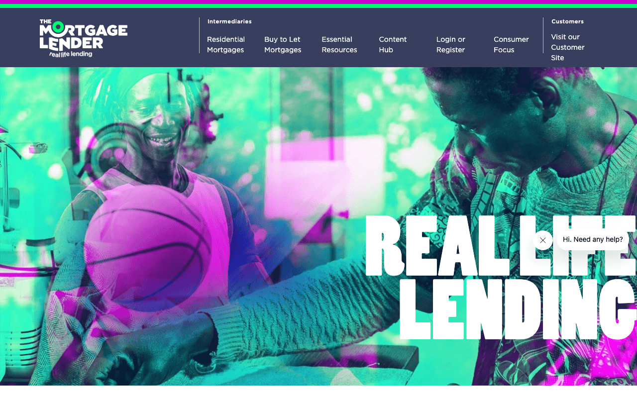 The Mortgage Lender website