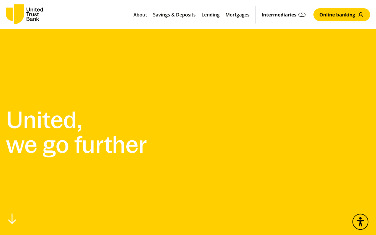 United Trust Bank website