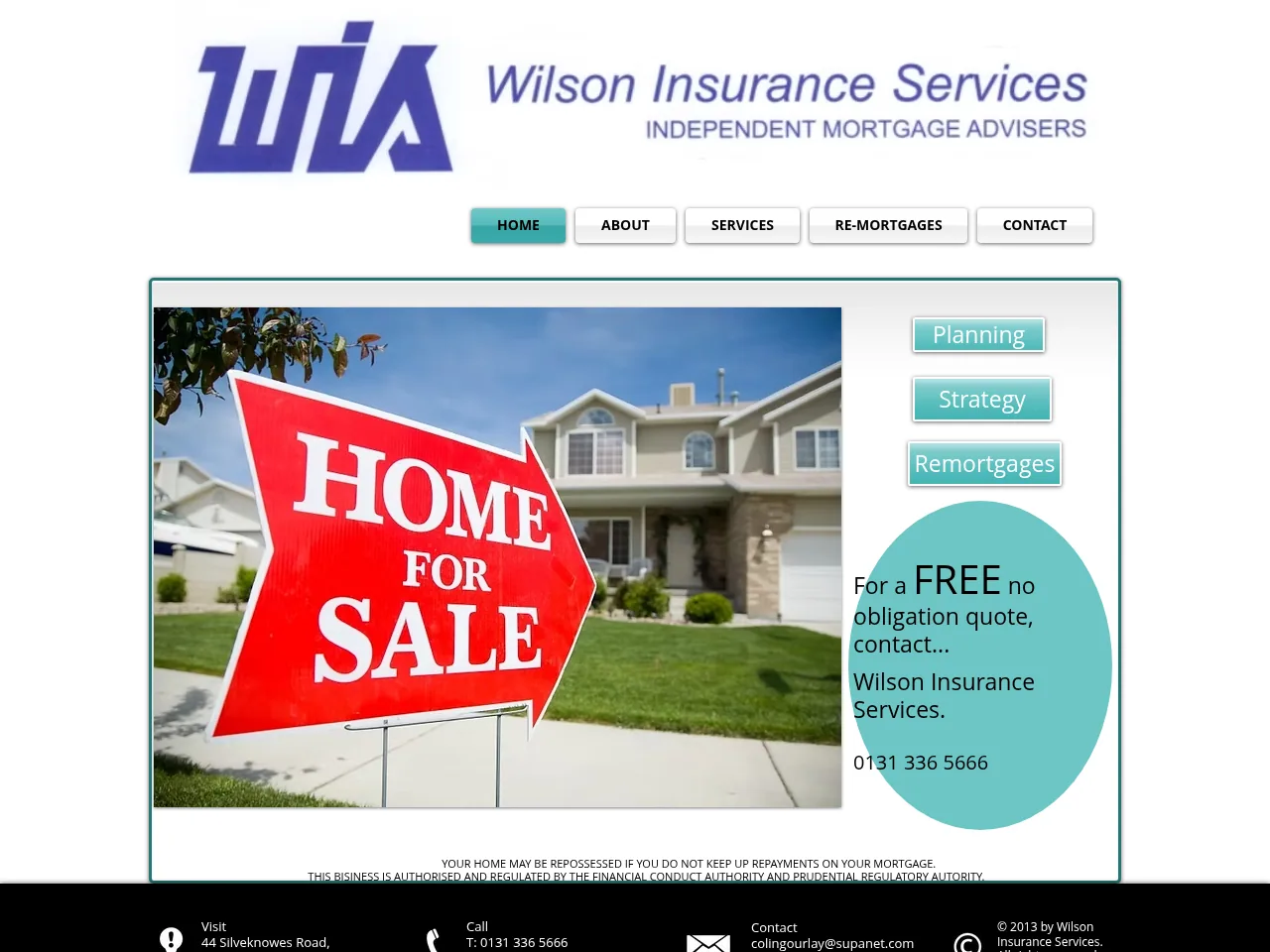 Wilson Insurance Services website preview