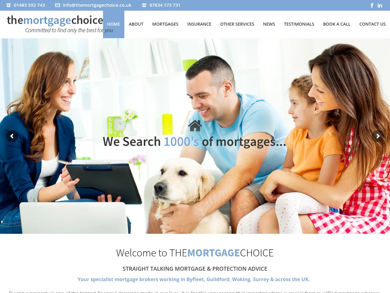 The Mortgage Choice website preview