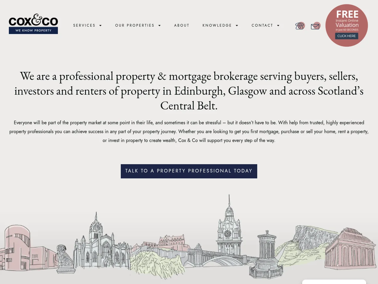 Cox & Co website preview