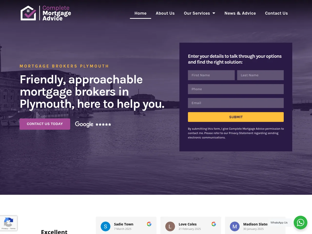 Complete Mortgage Advice website preview