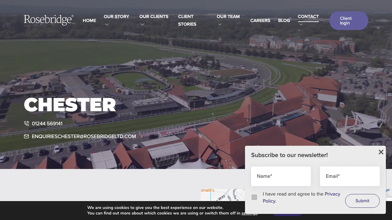 Rosebridge - Chester website preview