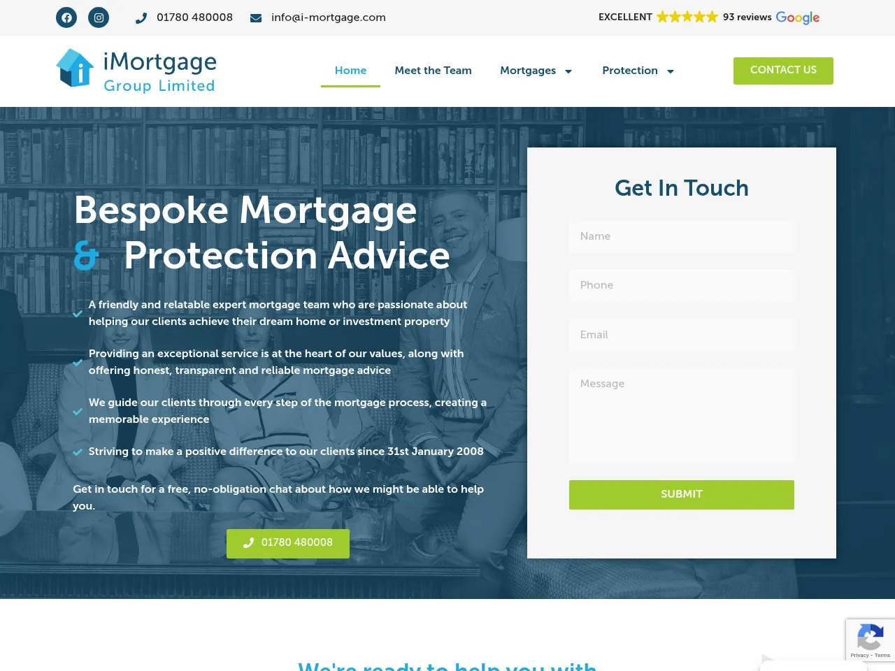 Bespoke Mortgage website preview