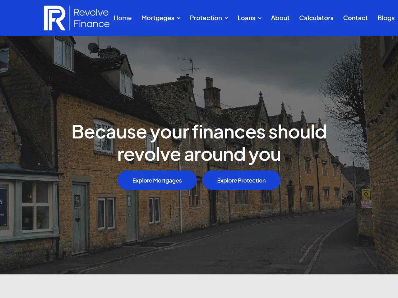 Revolve Finance website preview