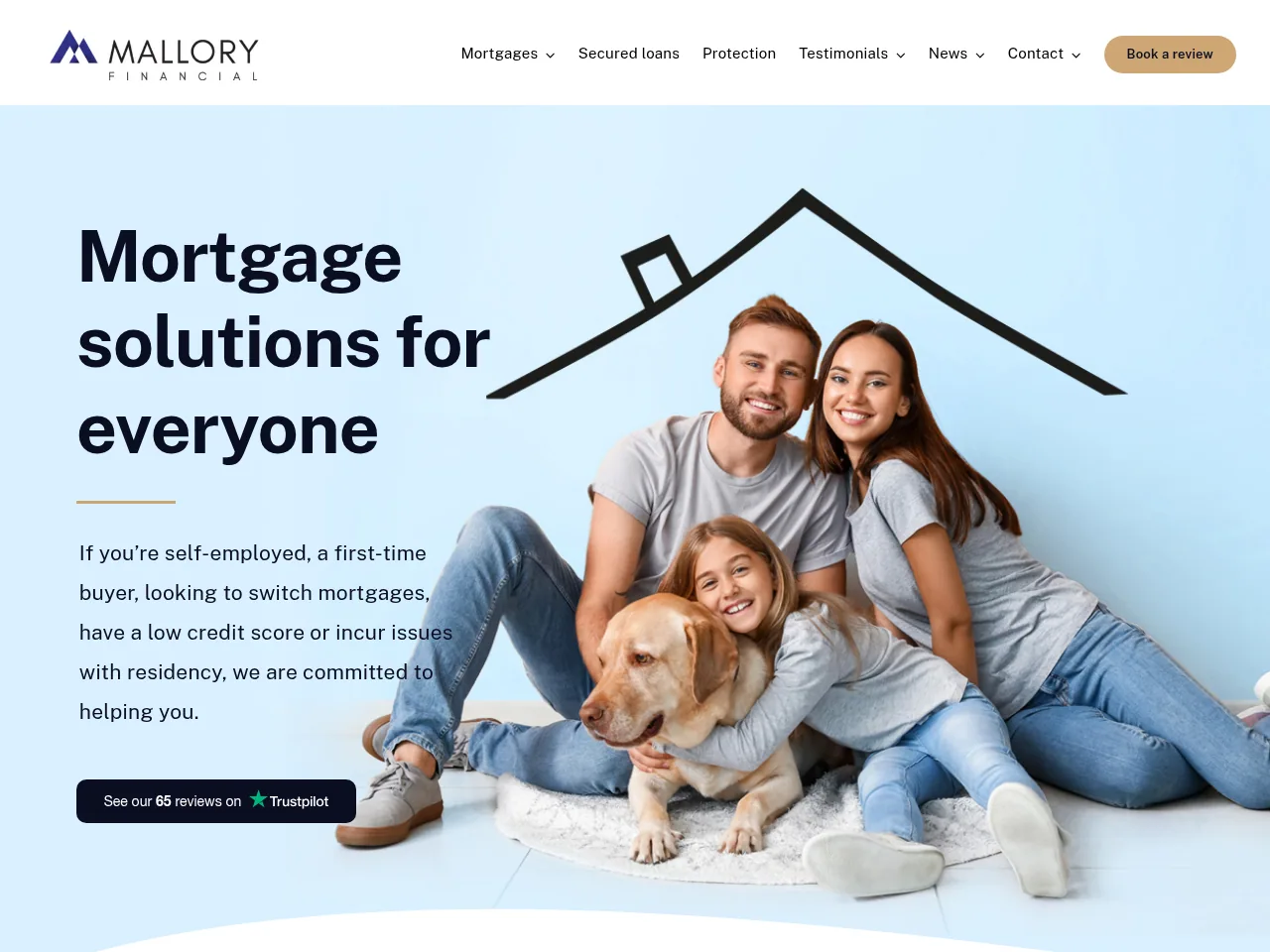 Mallory Financial website preview