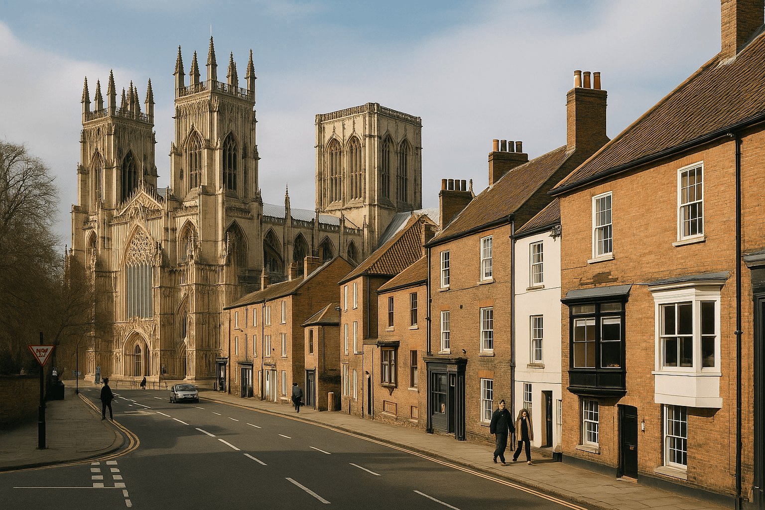 AI-generated aerial-style hero image for Yorkshire and The Humber