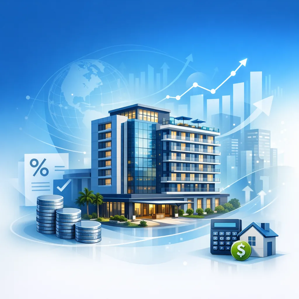 Hotel mortgage illustration