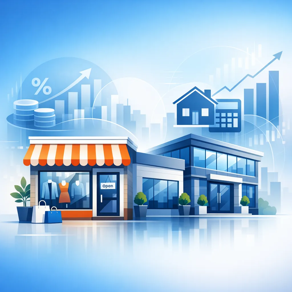 Retail mortgage illustration