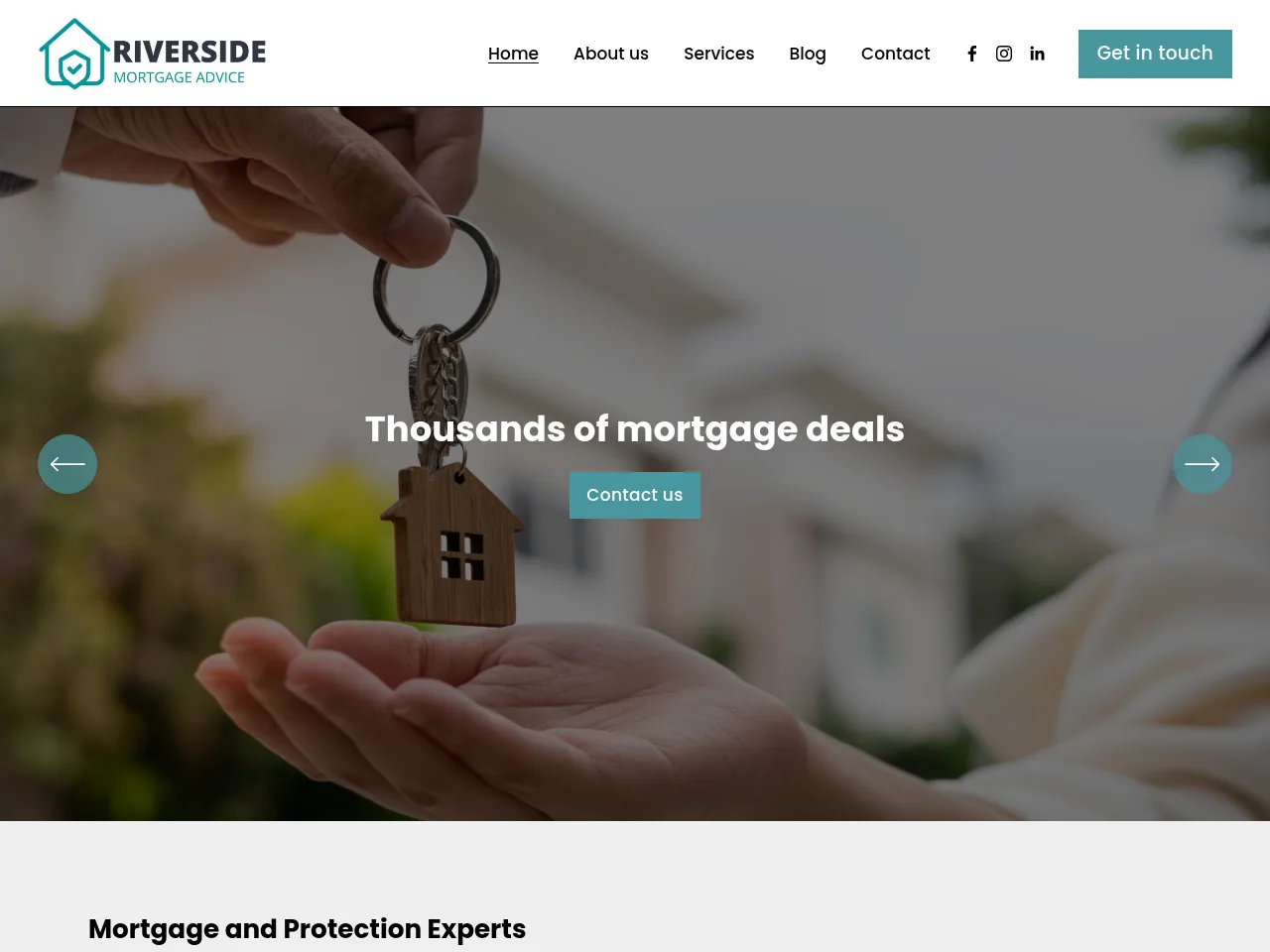 Riverside Mortgage Advice website preview