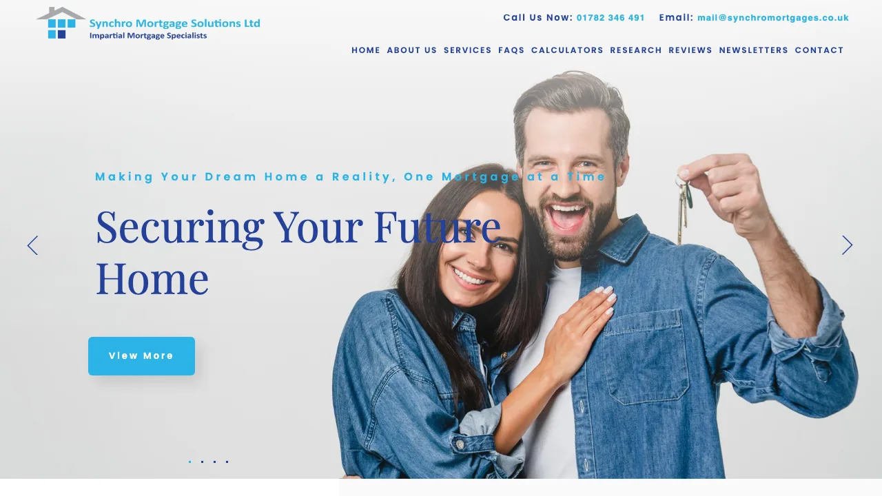 Synchro Mortgage Solutions Ltd website preview