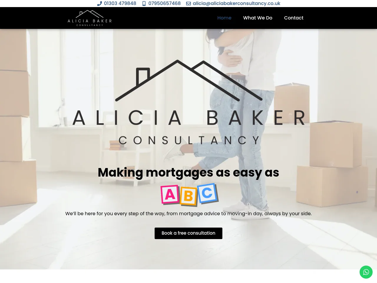 Alicia Baker Consultancy website preview
