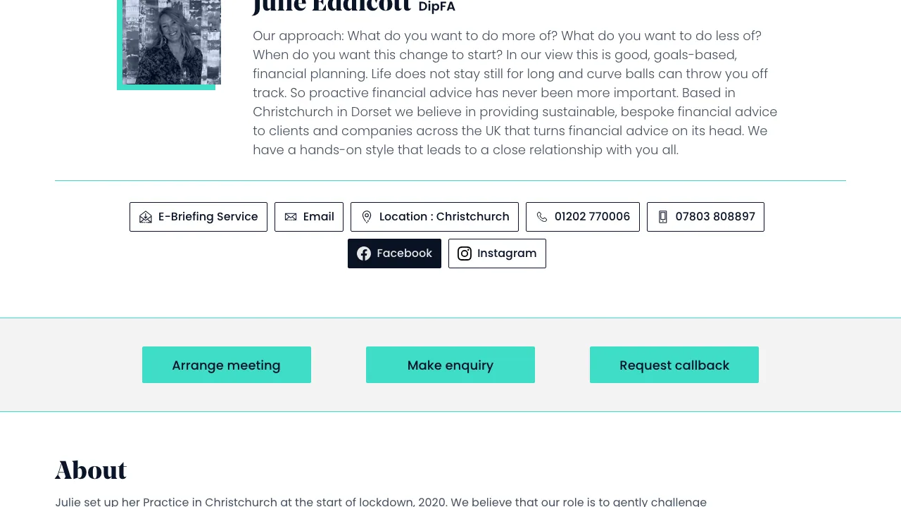 Ebb and Flow Wealth LTD website preview
