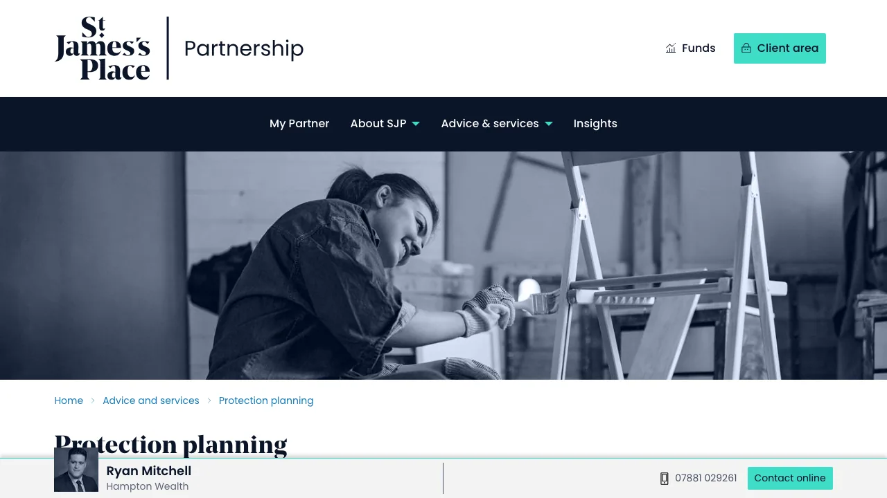 Hampton Wealth website preview