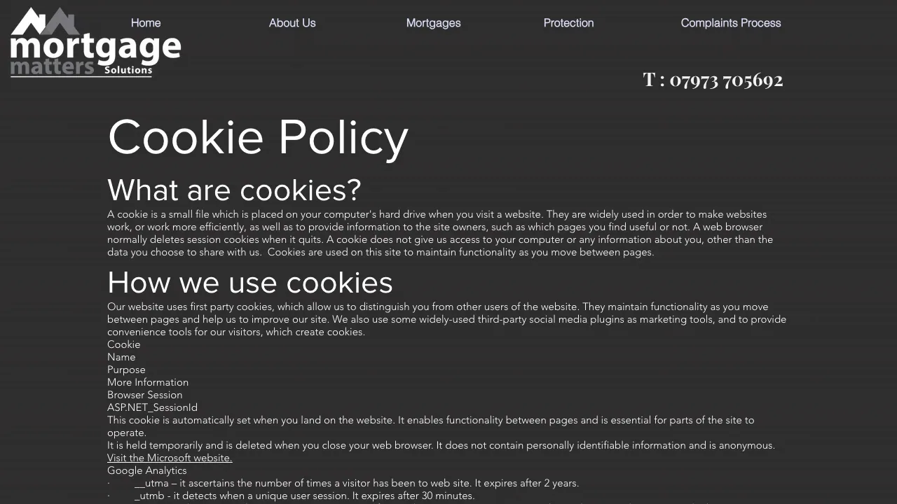 Nicola Bowles Mortgage Matters of Staffordshire website preview