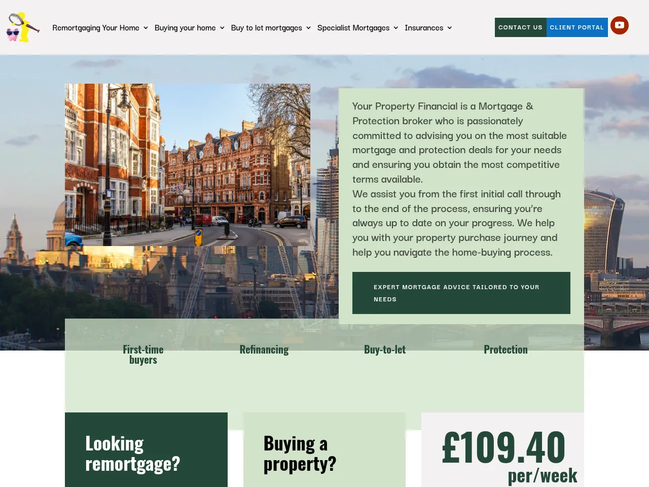 Your Property Financial website preview