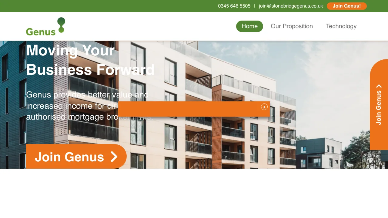 Stonebridge Genus website preview