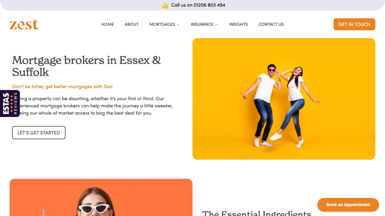 Zest Money Group - Mortgage Broker website preview
