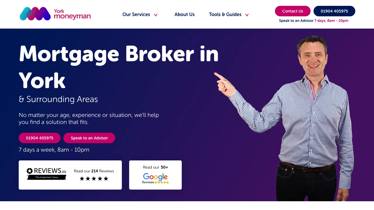 Yorkmoneyman - Mortgage Broker website preview