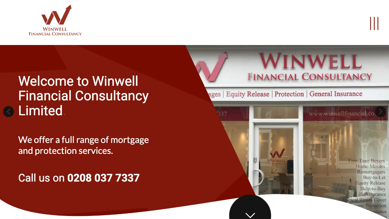 Winwell Financial Consultancy website preview