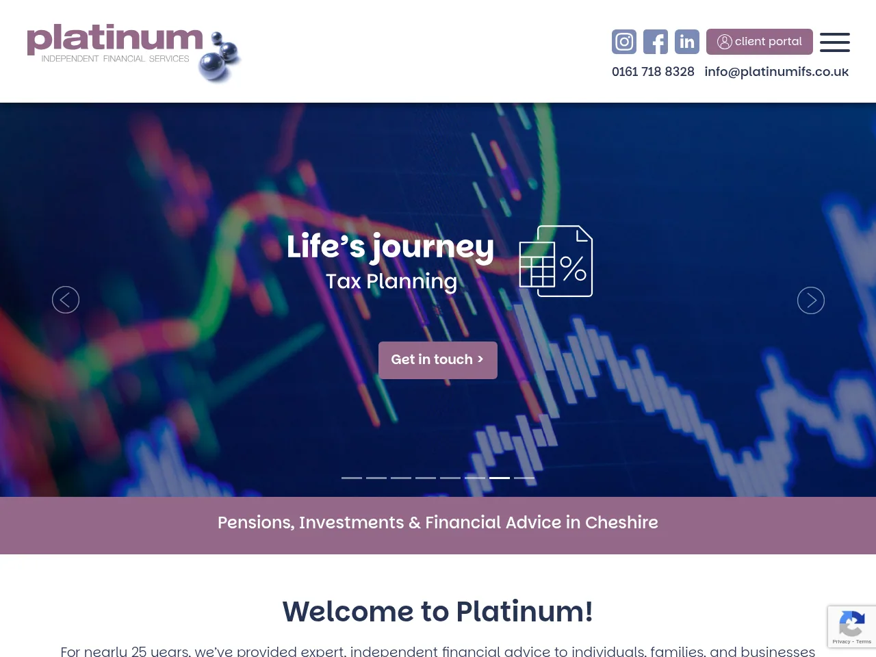 Platinum IFS website preview