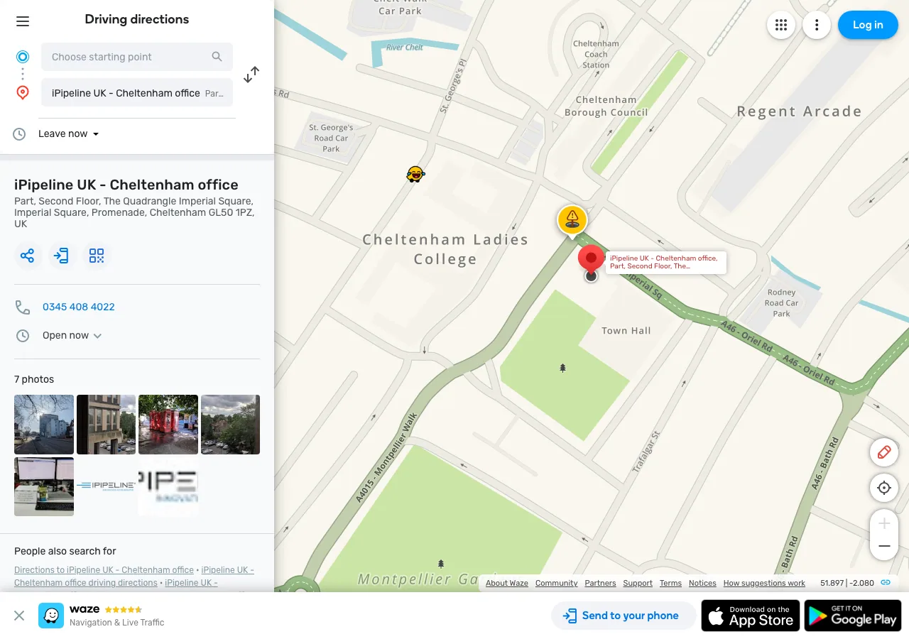 iPipeline UK - Cheltenham office website preview