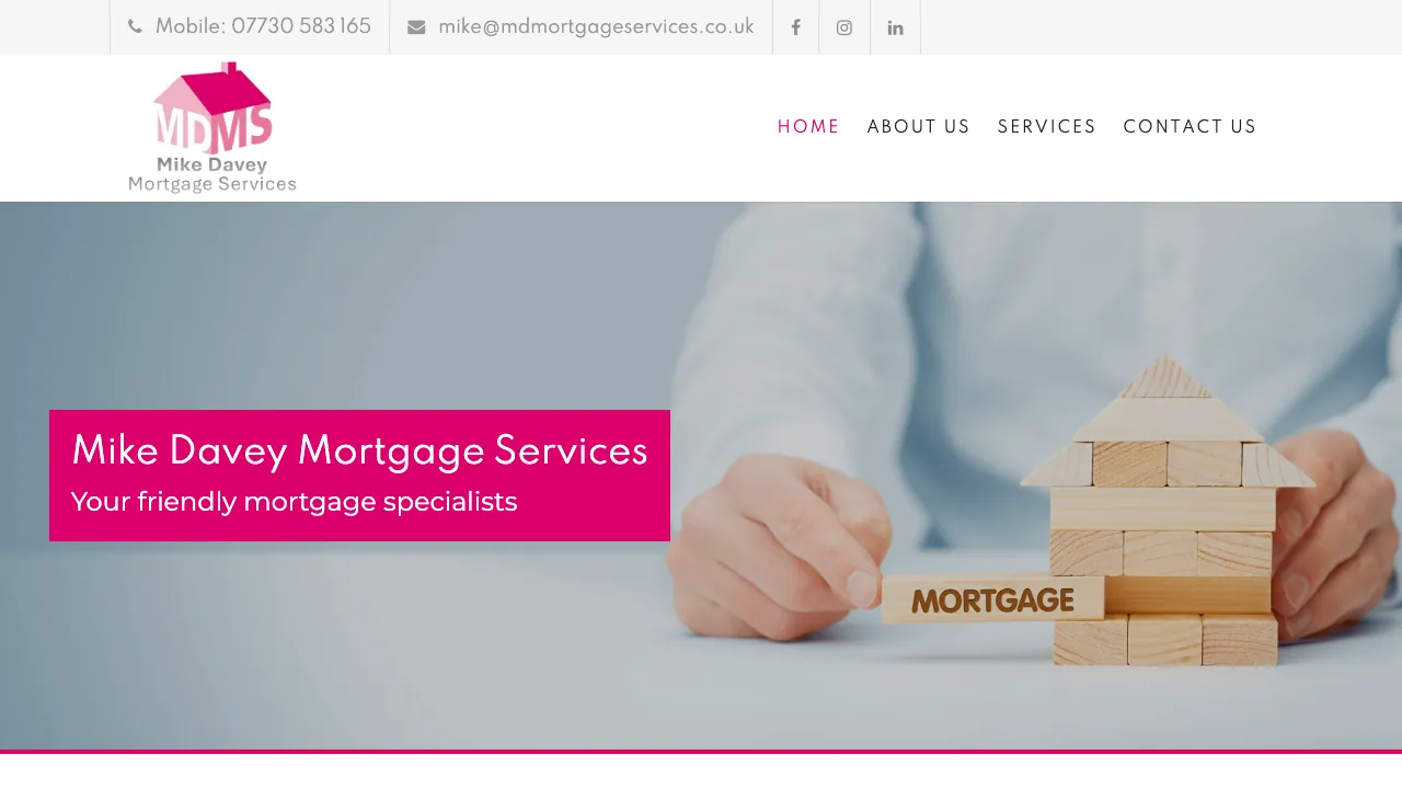 Mike Davey Mortgage Services website preview