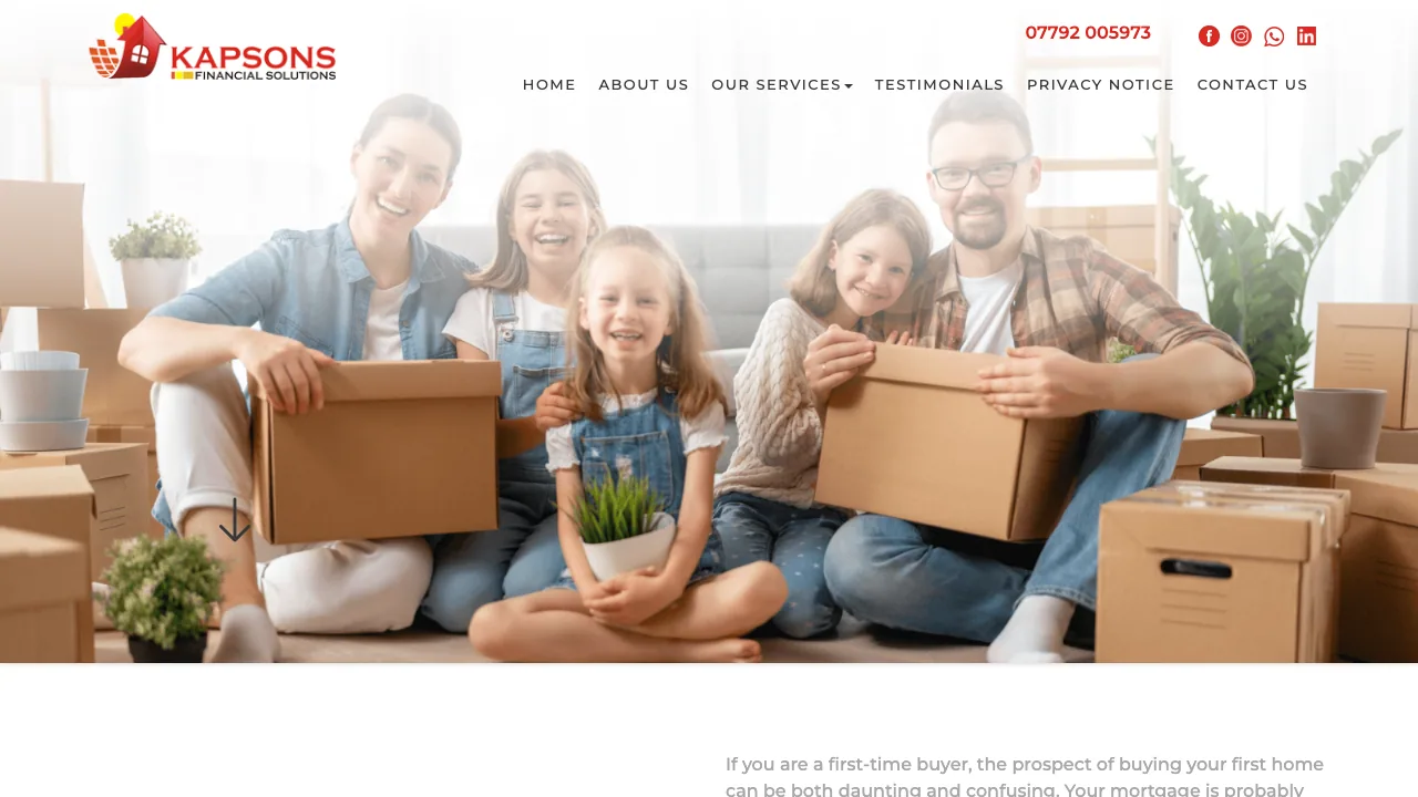 Kapsons Financial Solutions Limited website preview