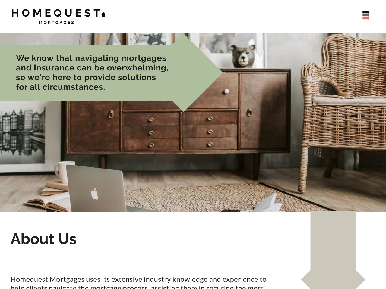 Homequest Mortgages website preview
