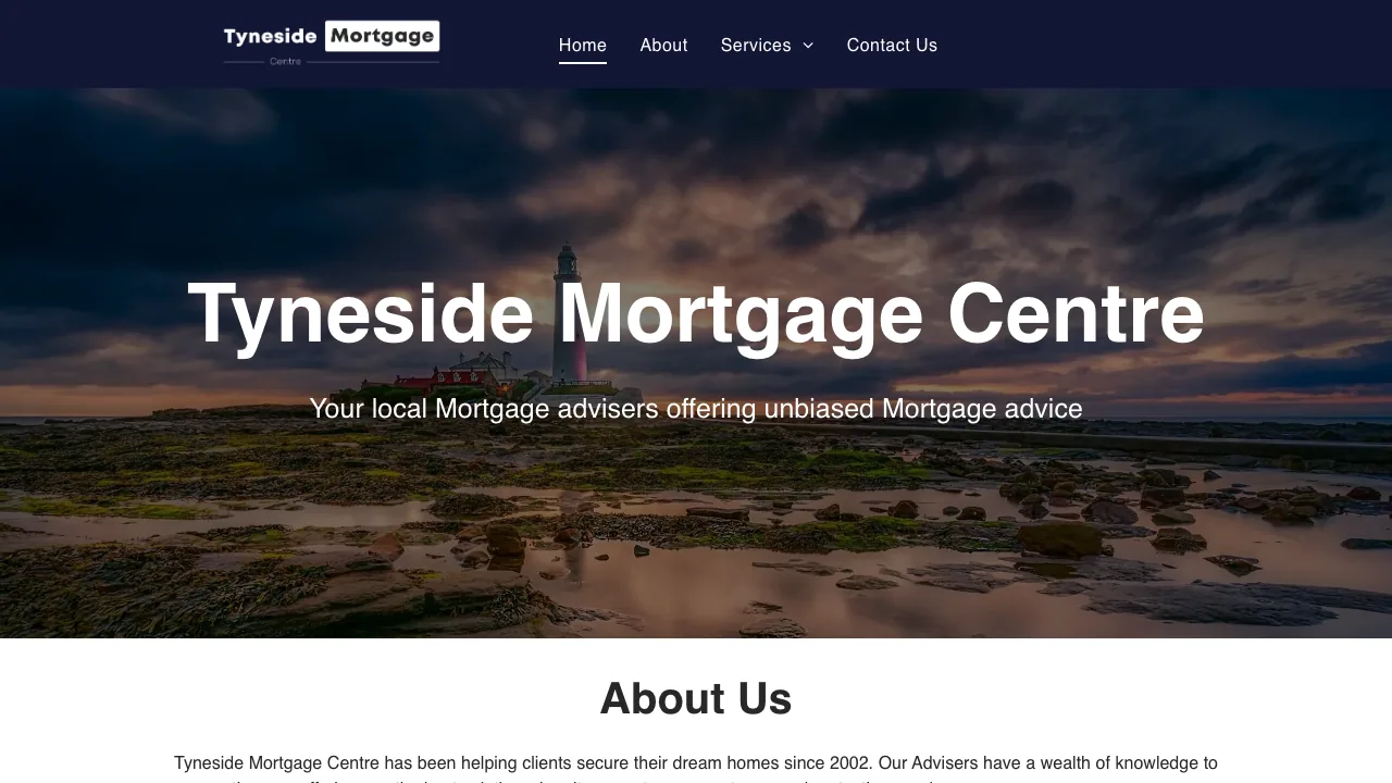 Tyneside Mortgage Centre website preview