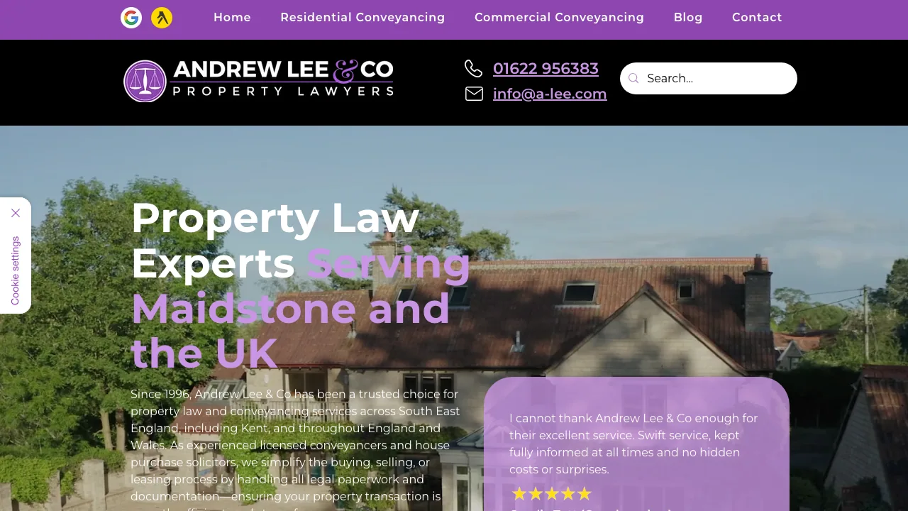 Andrew Lee & Co website preview