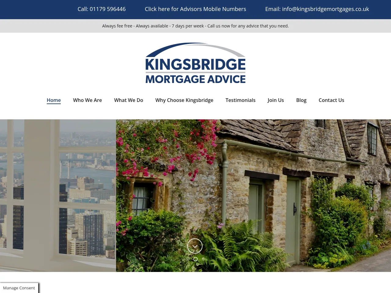 Kingsbridge website preview