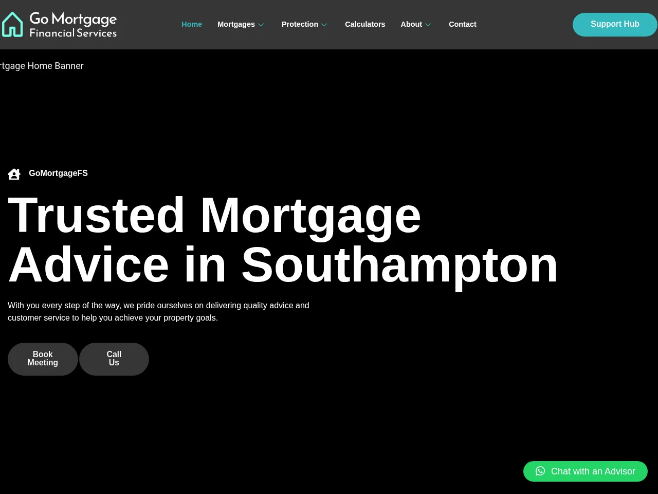 GoMortgageFS website preview