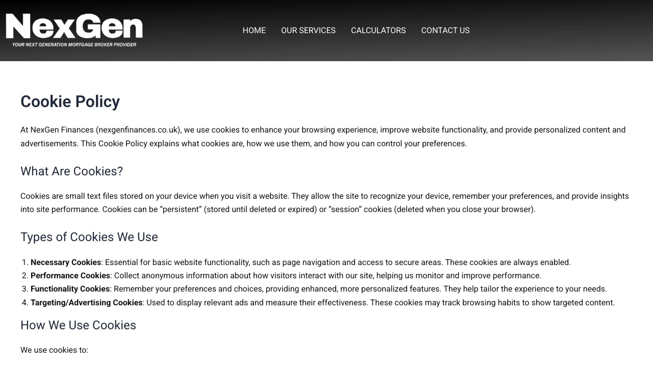 Rayleigh Mortgage Solutions website preview