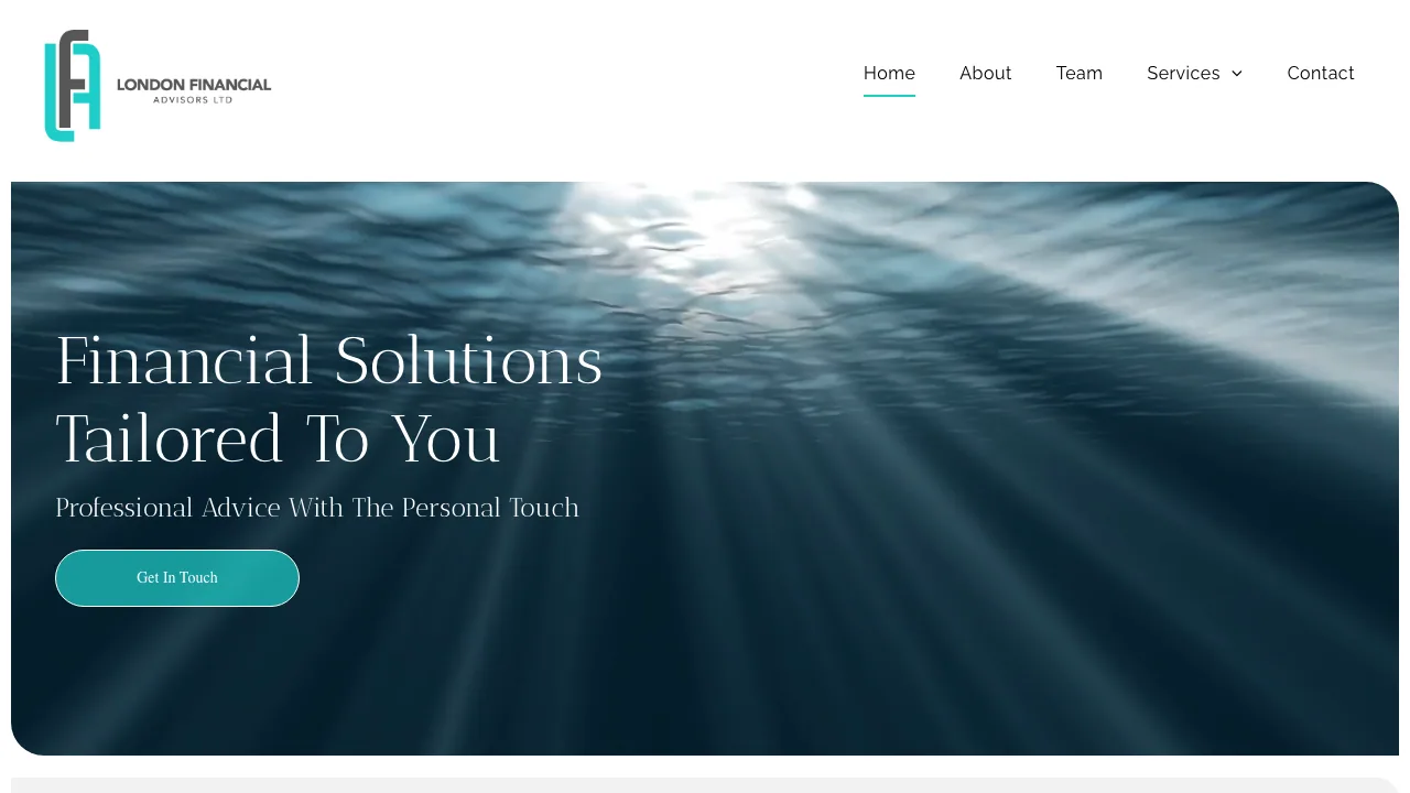 London Financial Advisors Limited website preview
