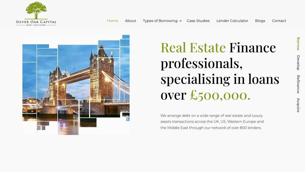 Silver Oak Capital website preview