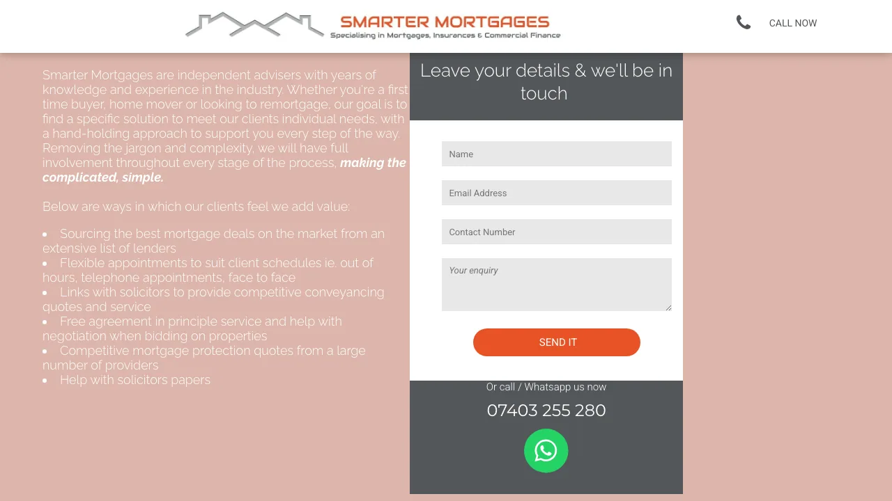 Smarter Mortgages website preview
