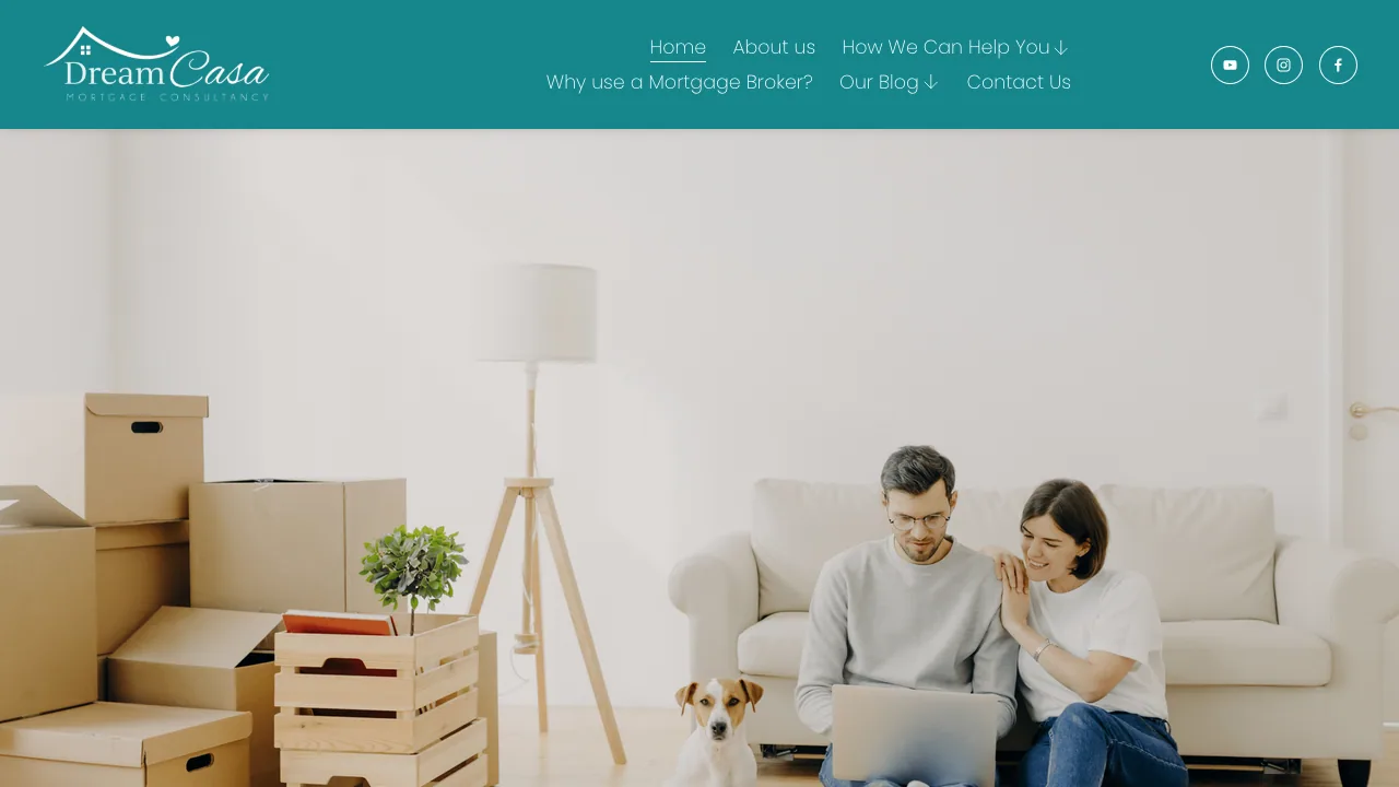 Dream Casa Mortgage Consultancy website preview