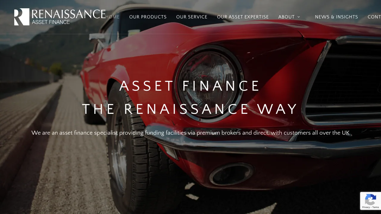Renaissance Asset Finance website preview